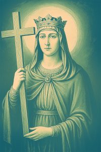 Saint Helena holding a cross